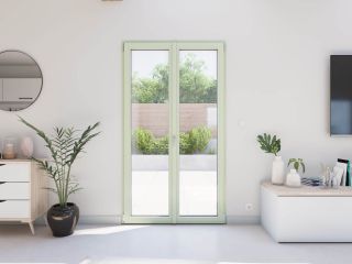 Porte Fenêtre PVC vue intérieur Vert