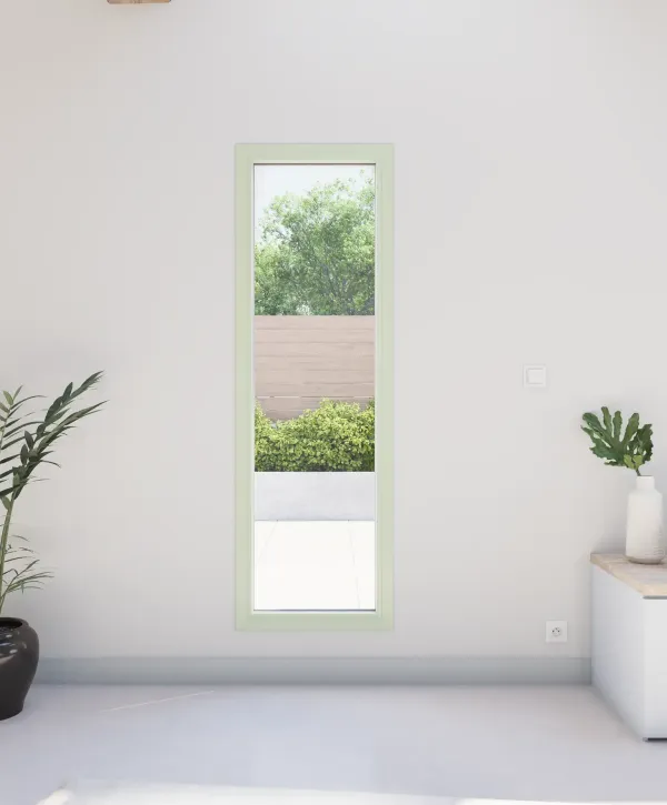 Fenêtre fixe PVC vert