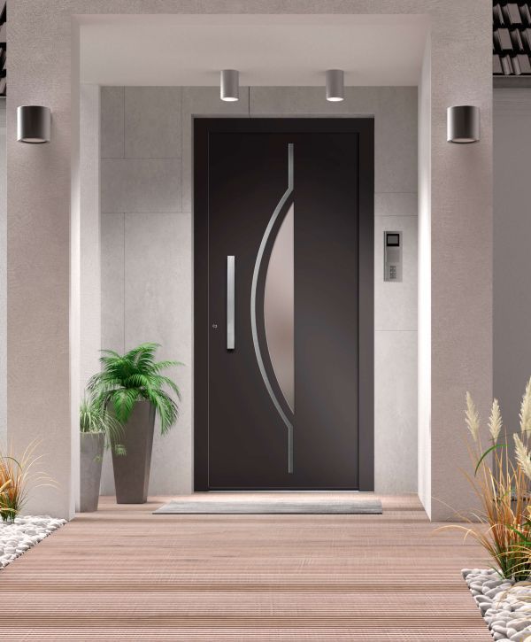 Poignée porte design - Portes Design, pose porte d'intérieur design -  Poignée de porte en aluminiu…