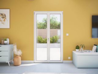 Porte Fenêtre PVC vue intérieur blanc